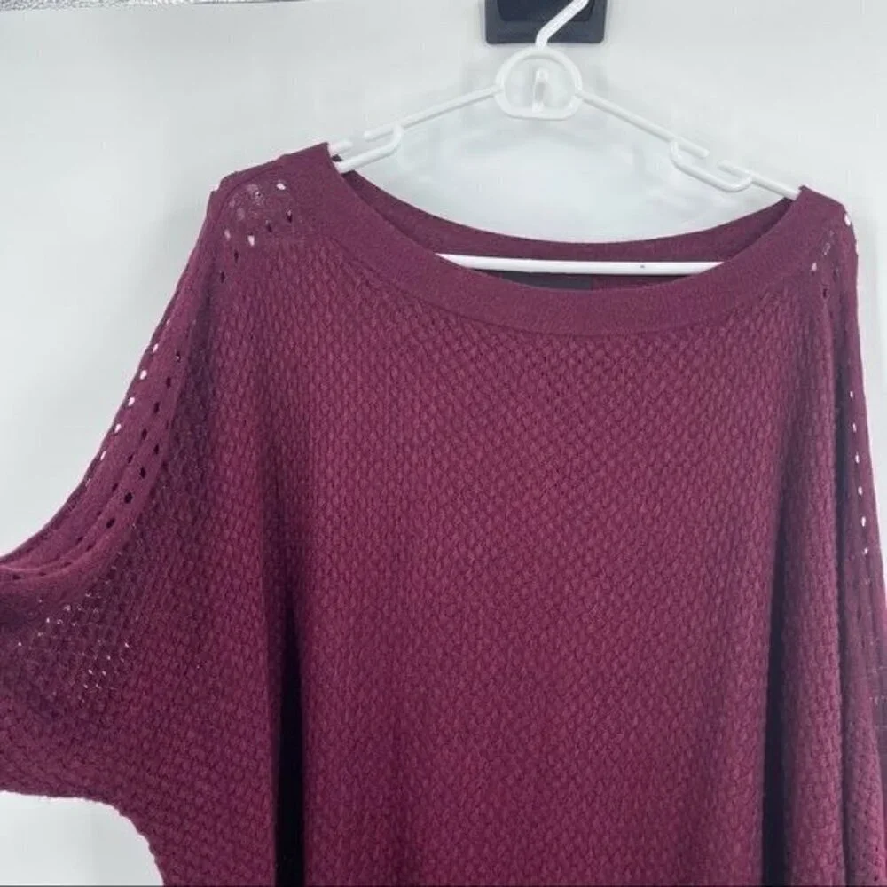 Lane Bryant purple long sleeve cardigan blouse top size 22/24